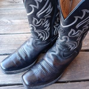 ARIAT Legend Western Square Toe Cowboy Boots Deertan Black 10002296 35705 US Men